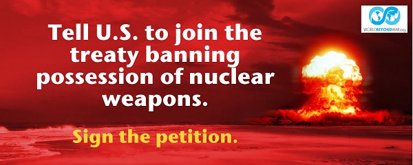 Tell Us To Join Treaty Banning Nuclear Weapons Possession World