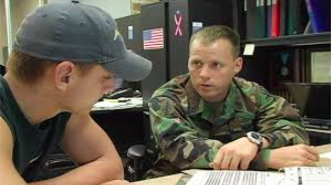 Military recruiters befriend students in high school