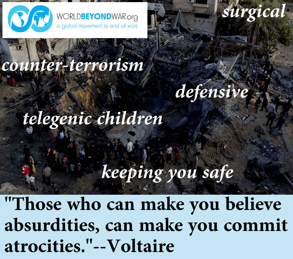 "Those who can make you believe absurdities can make you commit atrocities" - Voltaire
