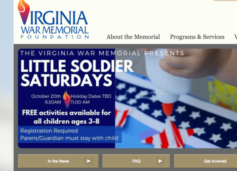 Virginia War Memorial: LIttle Soldier Saturdays