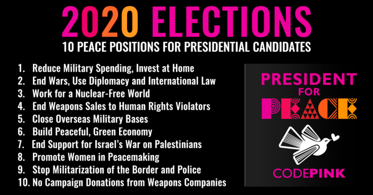 Ten peace positions for US presidential candidates