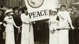 New York City women protesting for peace during World War One