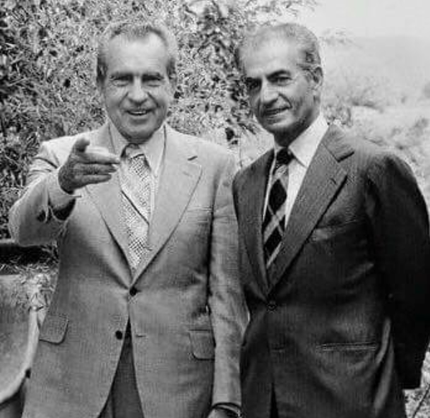 Richard Nixon with the Shah of Iran