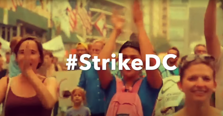 #StrikeDC