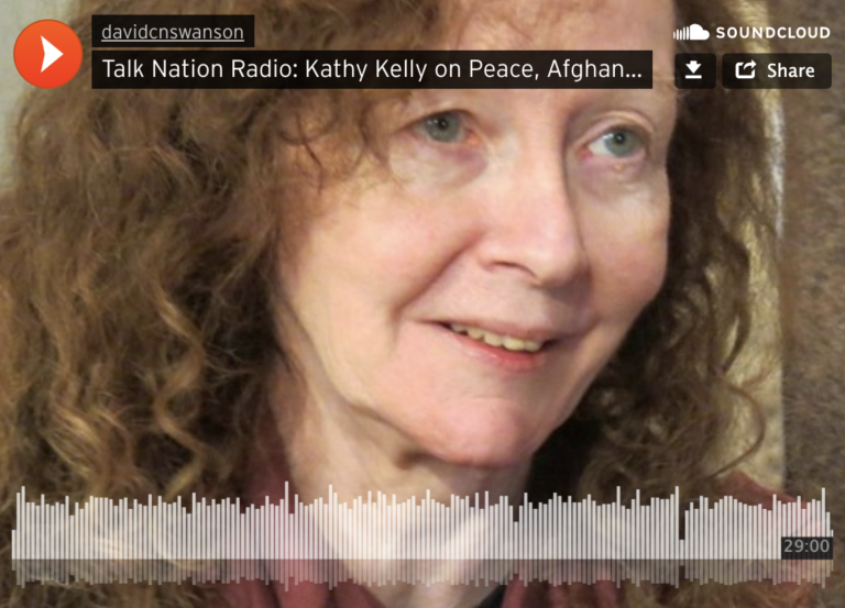 Kathy Kelly on Talk Nation Radio