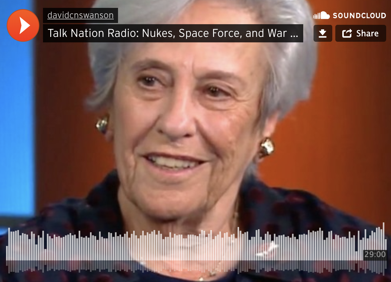 Alice Slater on Talk Nation Radio