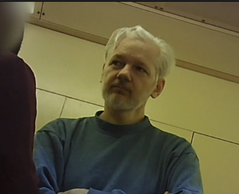 Julian Assange in Belmarsh Prison