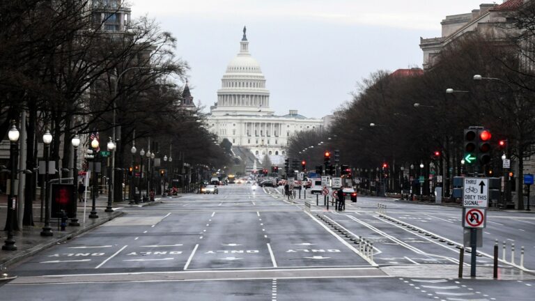 Empty Washington DC