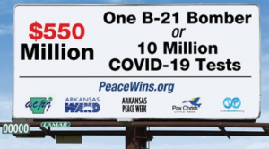 Billboard: One B-21 Bomber or 10 Million COVID-19 Tests
