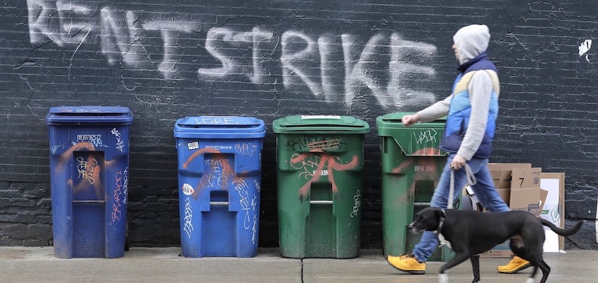 Rent Strike-grafitio