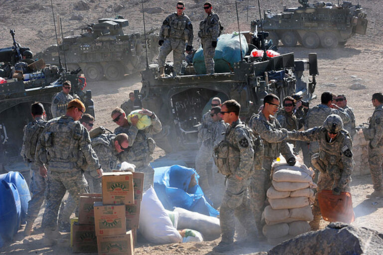 US Army Humanitarian aid in Rajan Kala, Afghanistan