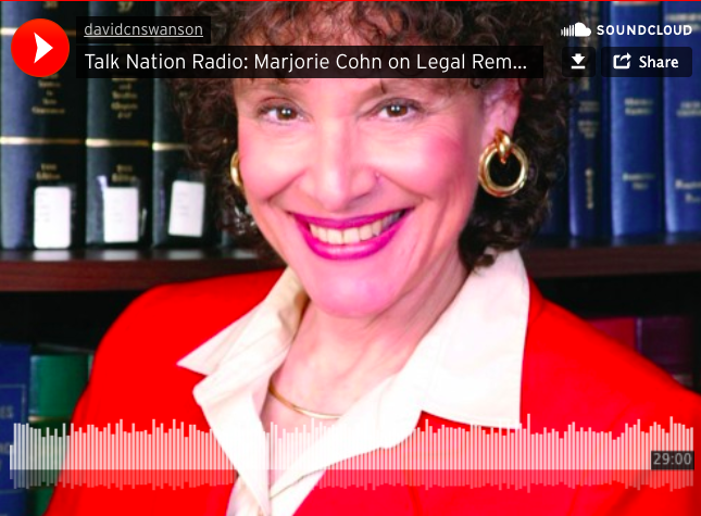 Marjorie Cohn on Talk Nation Radio