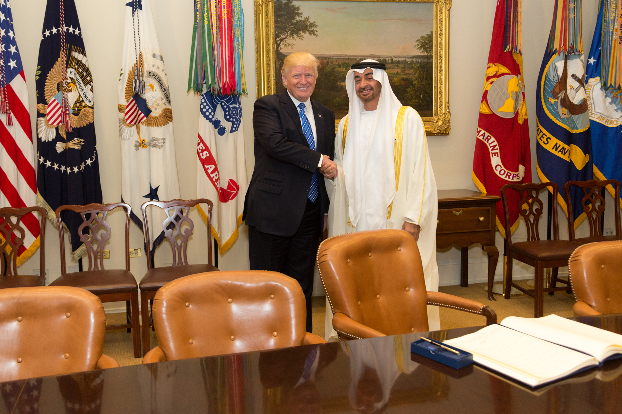 Trump y MBZ de EAU