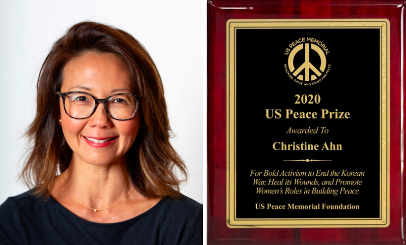 Christine Ahn awarded US Peace Prize