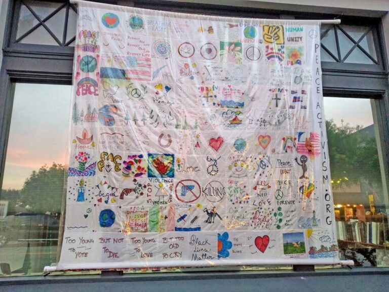 peace flag quilt