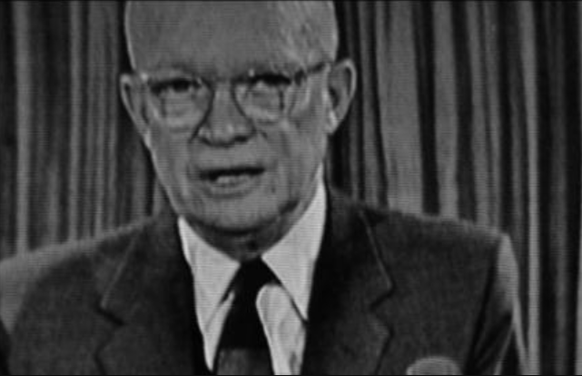 Eisenhower talking about the military industrial complex
