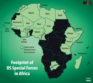 Huella de las Fuerzas Especiales de EE. UU. En África