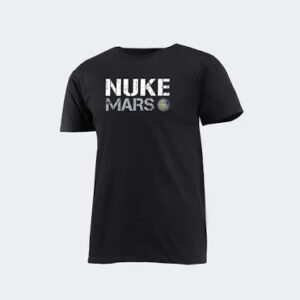 Nuke Mars жазуы бар футболка