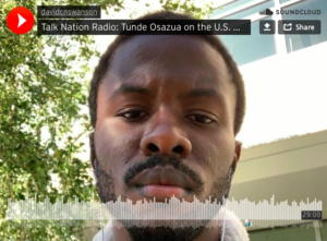 Tunde Osazua on Talk Nation Radio