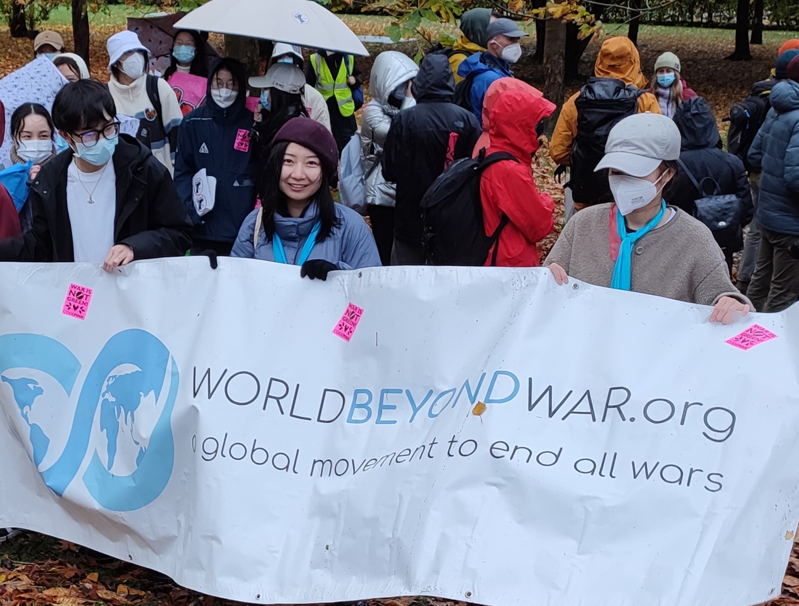 Des manifestants devant la COP26 à Glasgow, novembre 2021