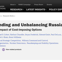 RAND Corporation Urged Creation of the Horrors You're Seeing in Ukraine