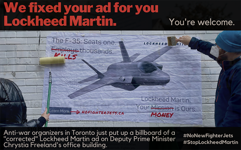 lockheed martin ad for fighter jets, fixed to tell the truth