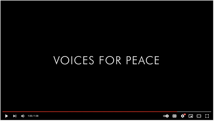voices for peace - video title