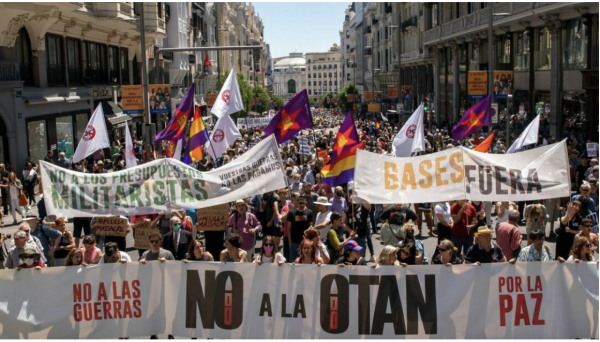 protest w Madrycie