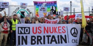 No to US Nukes in Britain: Peace Activists Rally at Lakenheath