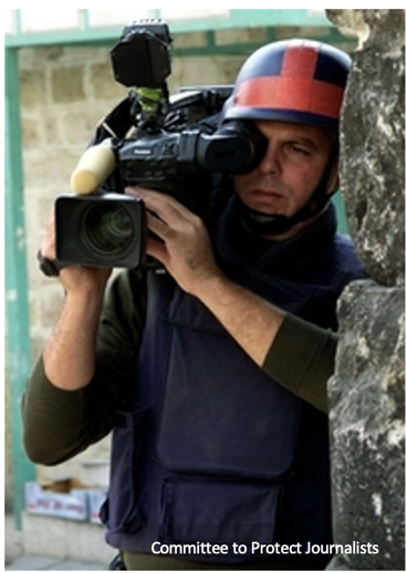 Mazen Dana with camera