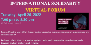 international solidarity virtual forum