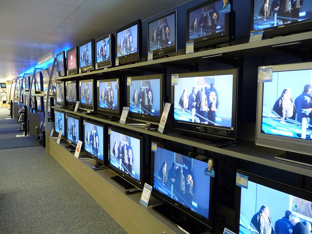 televisions in a television store