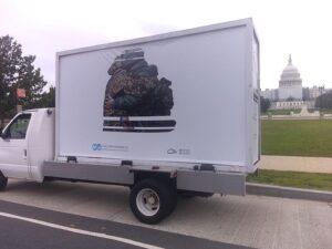 Soldiers Hugging Mural Now on Billboard in Washington DC