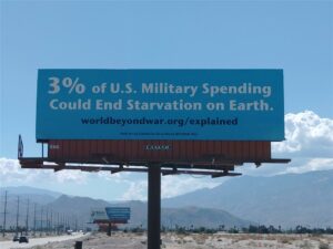 New Peace Billboard Goes Up in California