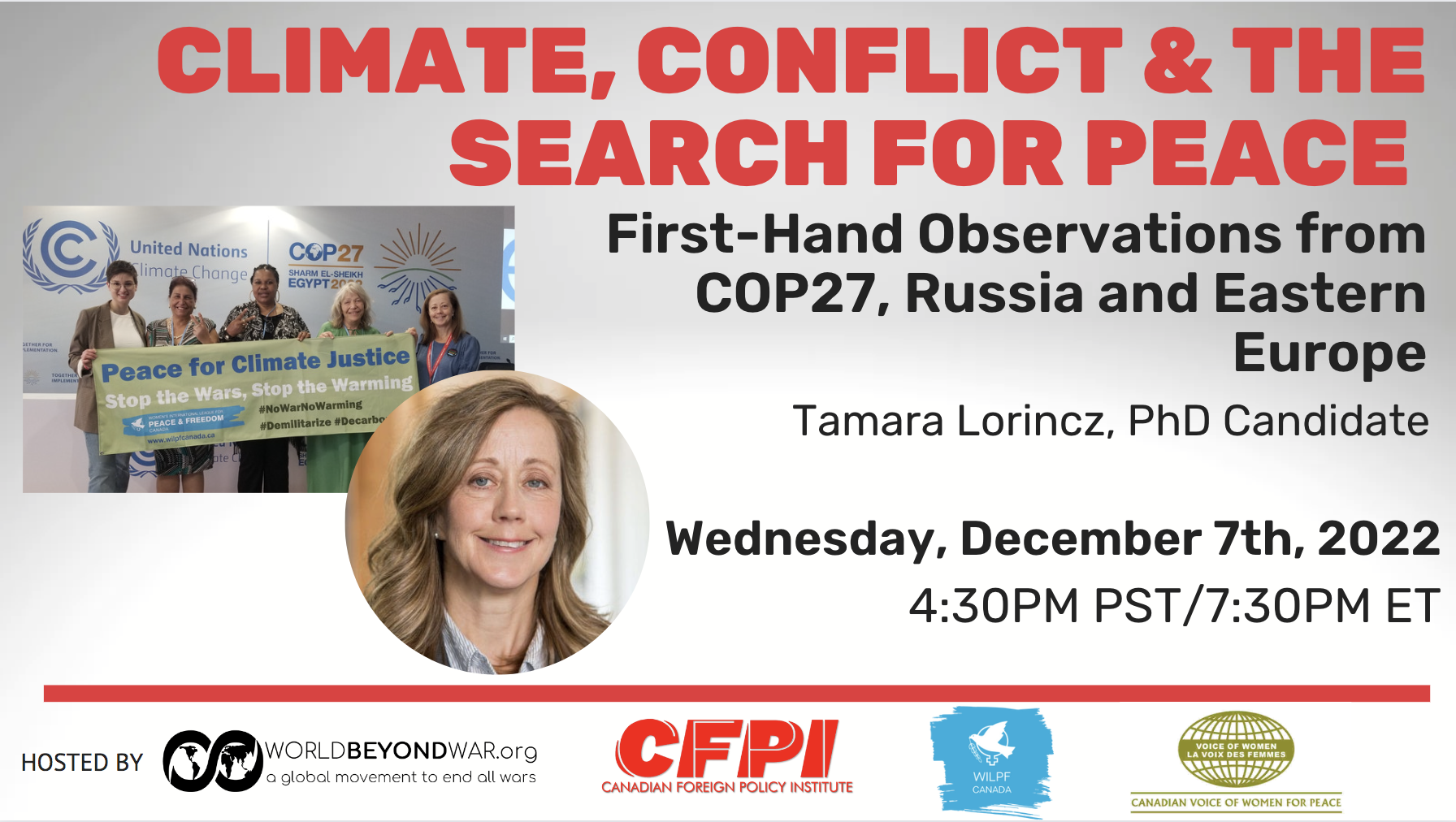 Climate, Conflict & the Search for Peace