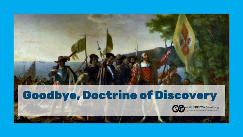 Goodbye, Doctrine Of Discovery – Let's Try Democracy