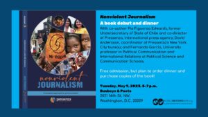 Upcoming Event in DC: Nonviolent Journalism: A Book Debut and Dinner