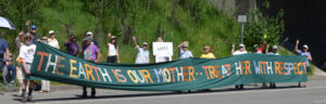 Activists Blockade U.S. Navy's West Coast Nuclear Ballistic Missile Sub Base Before Mother's Day