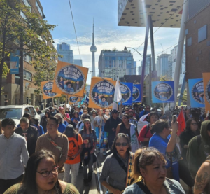 Marching for the Land and Against Ongoing Colonization in Toronto
