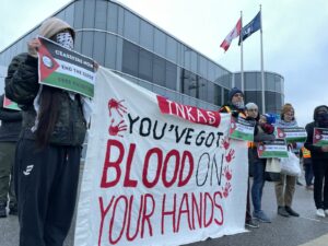 "Canada Stop Arming Israel": Workers Block Entrance to Toronto Company Arming Israeli Military