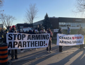 200 Workers Block Access to Toronto Weapons-Maker L3Harris
