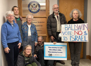 Stop Arming Israel - Special Vigils with Music This week at Senator Tammy Baldwin's Office in Madison, Wisconsin, U.S.