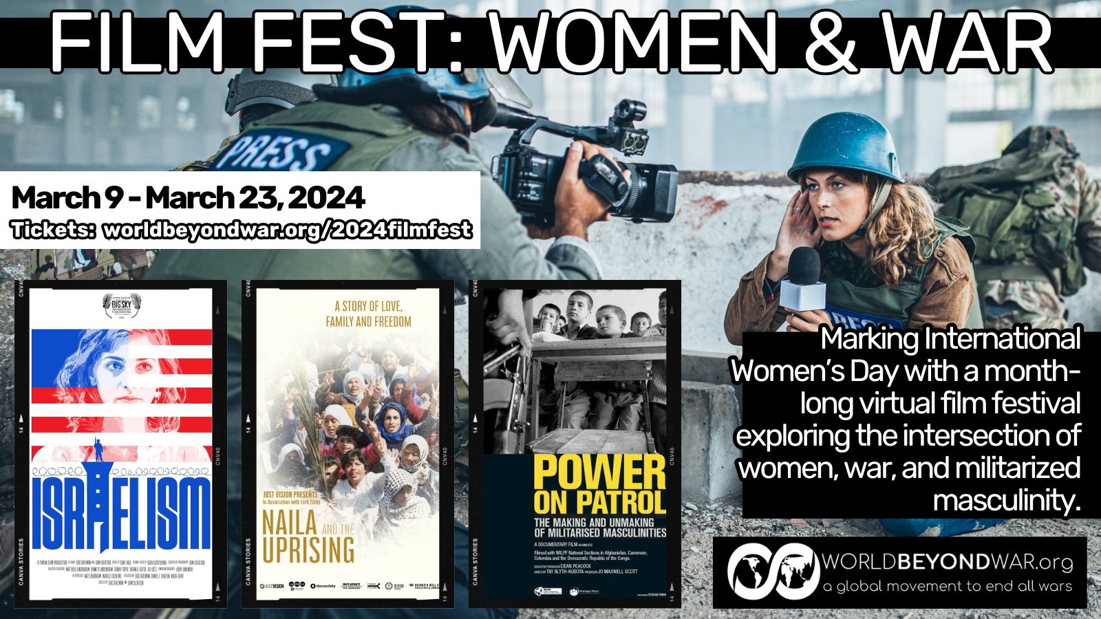 Festival de Cine: Mujeres y Guerra