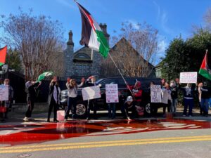Activists Establish Protest Camp Outside Antony Blinken’s Home as Demonstrations Escalate Against the Biden Administration