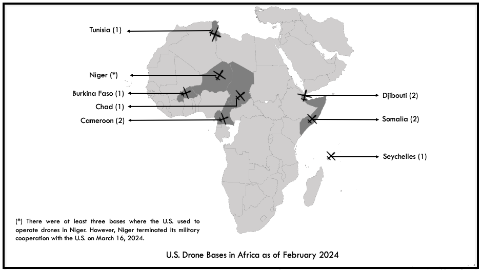 Les États-Unis ont construit un réseau de bases de drones à travers  l'Afrique World BEYOND War