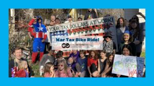 WBW Chapter Holds War Tax Bike Ride