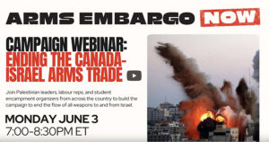 Canada-Israel Arms Embargo Now Campaign Webinar Video