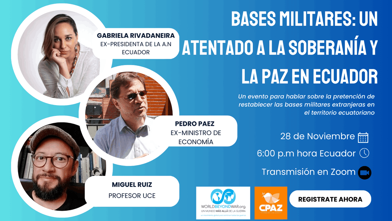 Webinar: Bases Militares: Un atentado a la soberanía y la Paz en Ecuador.