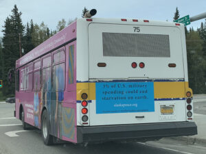 Peace Message Has Reached Alaskans on Buses for Seven Years Now