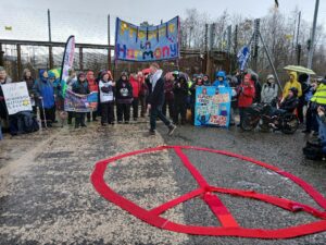 Protest Held At Faslane Nuclear Submarine Base